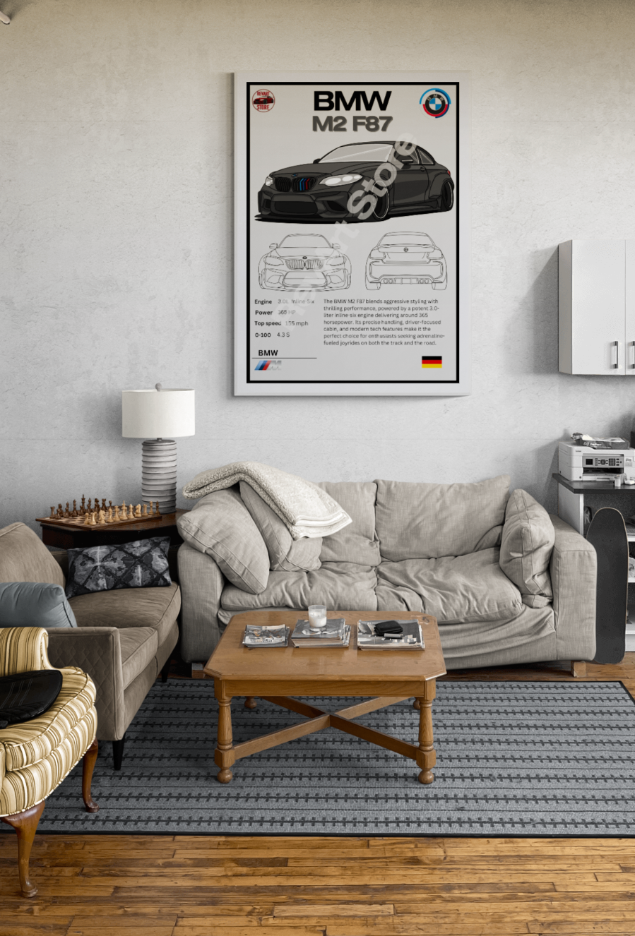 BMW M2 F87 Poster