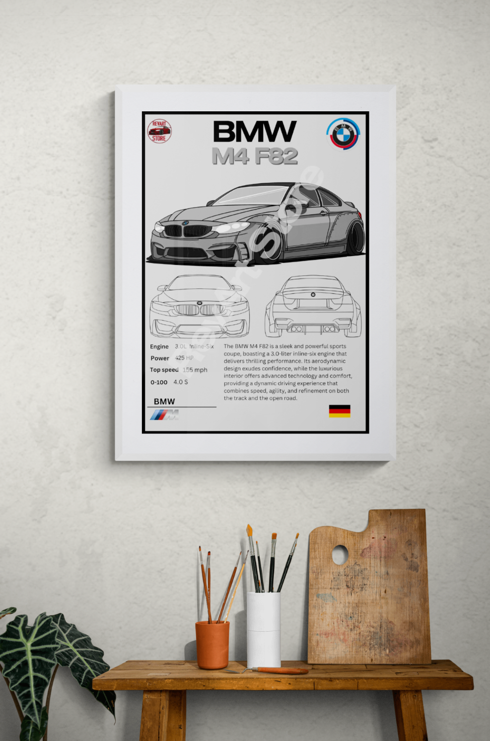 BMW M4 F82 Poster