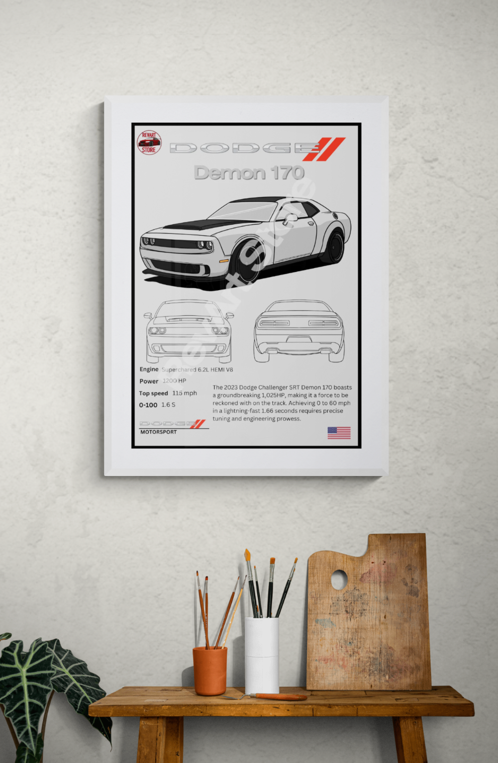 Dodge Demon 170 Poster